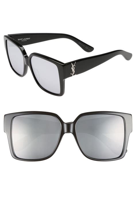 ysl 55mm square sunglasses|ysl sunglasses nordstrom.